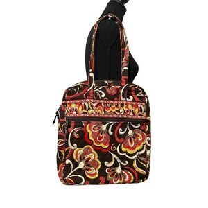 VERA BRADLEY Puccini Tall Zip Tote Double Shoulder Strap LG Colorful Retired Bag